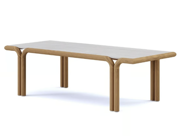 IMANE - Rectangular iroko garden table by Paolo Castelli