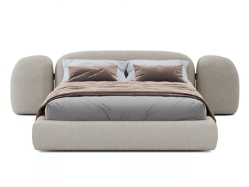 VAO - Fabric double bed by Paolo Castelli