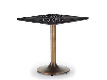 ACEBO - Square wooden and metal table by Papell Design