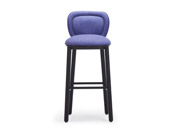 ANKARA - Fabric barstool with back by Papell Design