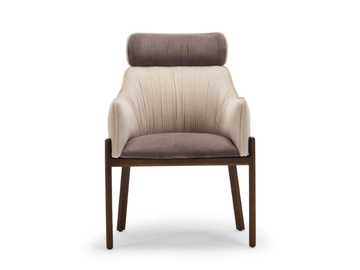 ARVIL - Fabric armchair with armrests by Papell Design