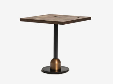 BOLD - Square wooden and metal table by Papell Design