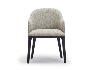 JOY - Fabric chair with armrests by Papell Design