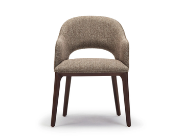 JOY - Fabric chair with armrests by Papell Design