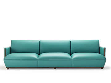 KATALANA - 4 seater leather sofa by Papell Design