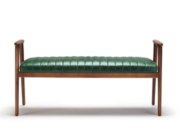 SQUAREZ - Leather bench by Papell Design