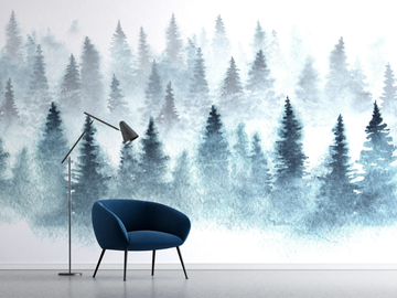 WINTER FOREST - Panoramic wallpaper by PaperMint