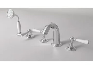 ASTAIRE - 5 hole bathtub set with individual rosettes by Park Avenue