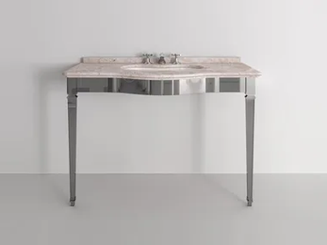 BEAN - Console marble and metal washbasin by Park Avenue
