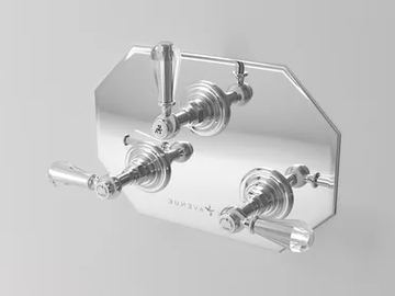 BEATRICE - 3 hole shower tap with diverter with plate by Park Avenue