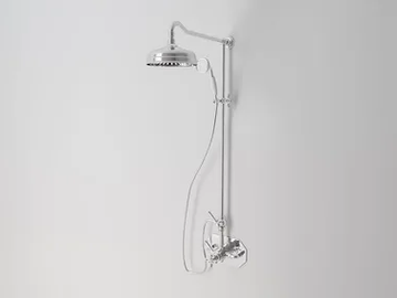 BEATRICE - Wall-mounted thermostatic shower panel with overhead shower by Park Avenue