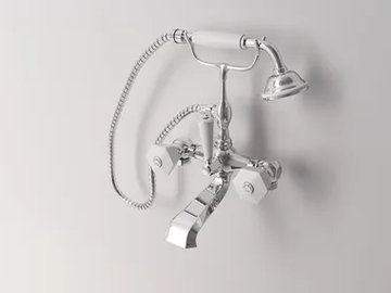 BIANCA - 2 hole floor standing bathtub tap with hand shower by Park Avenue
