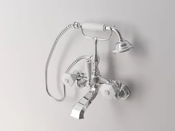BIANCA - 2 hole wall-mounted bathtub tap with hand shower by Park Avenue