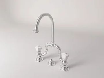 BIANCA - 3 hole bridge mixer with automatic pop-up waste by Park Avenue