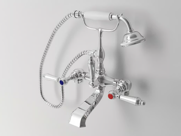 CARUSO - 2 hole floor standing bathtub tap with hand shower by Park Avenue