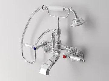 CARUSO - 2 hole wall-mounted bathtub tap with hand shower by Park Avenue