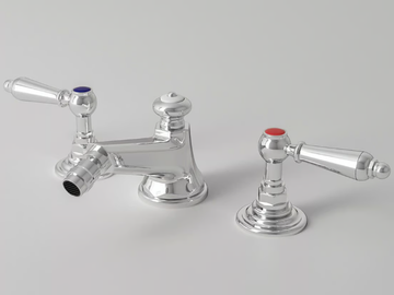 CARUSO - 3 hole countertop bidet tap with swivel spout by Park Avenue