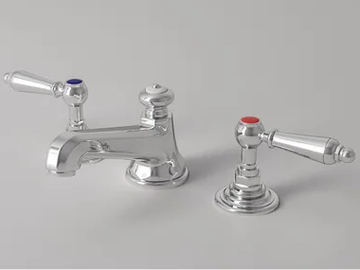 CARUSO - 3 hole countertop washbasin tap with automatic pop-up waste by Park Avenue