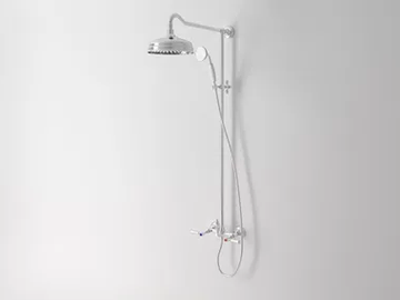 CARUSO - Wall-mounted shower panel with hand shower with overhead shower by Park Avenue