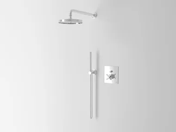 CROSS - 3 hole single handle shower set with diverter by Park Avenue