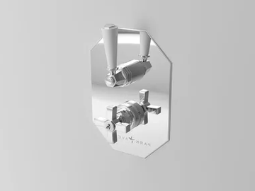 CROWE - Shower mixer with diverter with plate by Park Avenue