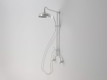 CROWE - Wall-mounted metal shower panel with hand shower by Park Avenue