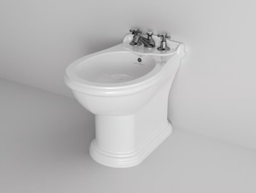 CROWN - Floor mounted ceramic bidet with overflow by Park Avenue