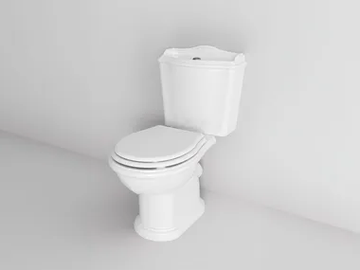 CROWN - Floor mounted close coupled ceramic toilet with external cistern by Park Avenue