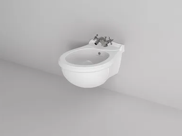 CROWN - Wall-hung ceramic bidet with overflow by Park Avenue