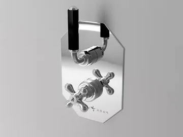 DARK BLACK - Recessed single handle shower mixer by Park Avenue