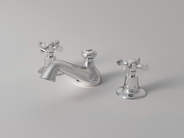 HOPKINS - 3 hole countertop washbasin tap with automatic pop-up waste by Park Avenue