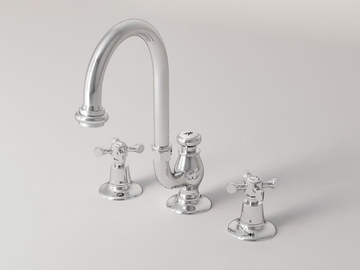 HOPKINS - 3 hole High washbasin tap with automatic pop-up waste by Park Avenue