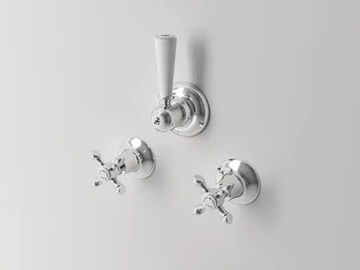 HOPKINS - 3 hole shower tap with diverter with individual rosettes by Park Avenue