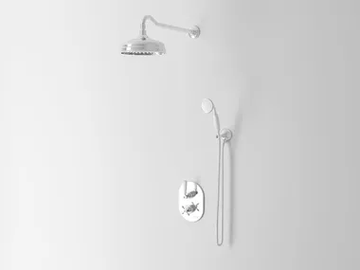 HOPKINS - 4 hole Recessed shower set with overhead shower by Park Avenue