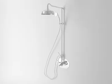 JAMES - Wall-mounted thermostatic shower panel with hand shower by Park Avenue
