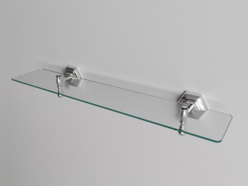 WALDORF - Glass bathroom wall shelf by Park Avenue