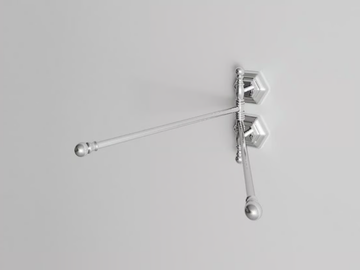 WALDORF - Swivel metal towel rack by Park Avenue