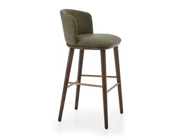 ARVEN L - High leather stool by PARLA
