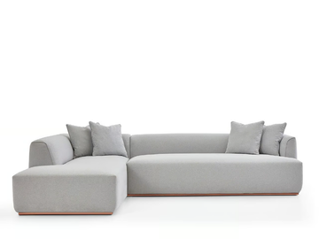 ESTIVAL L - Corner 4 seater fabric sofa by PARLA