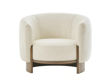HUG - Fabric armchair with armrests by PARLA