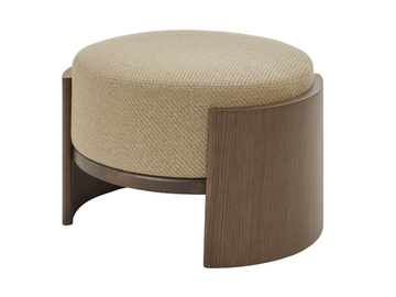 HUG - Round fabric pouf by PARLA