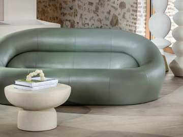 LOOP - 3 seater leather leisure sofa by PARLA