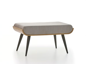 LUCE - Upholstered fabric footstool by PARLA