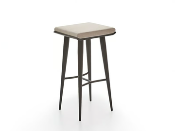 LUCE - Wooden barstool with integrated cushion by PARLA