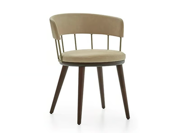 MERU L - Fabric chair with integrated cushion by PARLA
