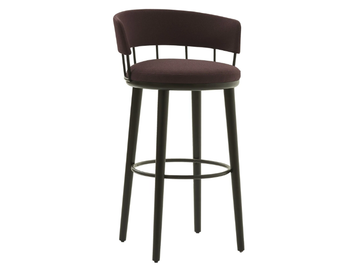 MERU L - Wooden stool with integrated cushion by PARLA