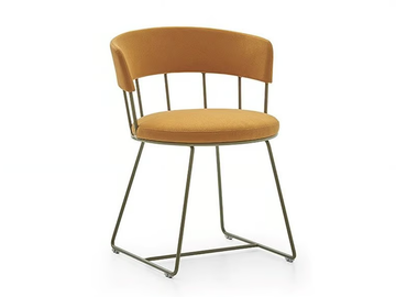 MERU - Sled base chair with integrated cushion by PARLA