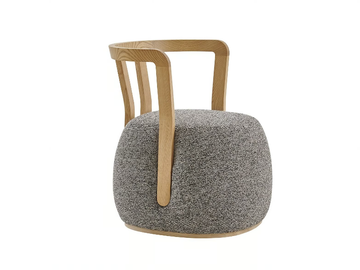 MOOSE - Fabric easy chair with armrests by PARLA