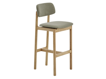 NIGIRI - Upholstered wooden barstool by PARLA