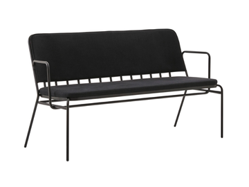 PALM XA - Painted metal bench with back by PARLA